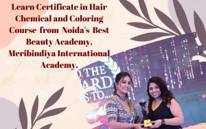 Learn Certificate in Hair Chemical and Coloring Course from Noida's Best Beauty Academy, Meribindiya International Academy.